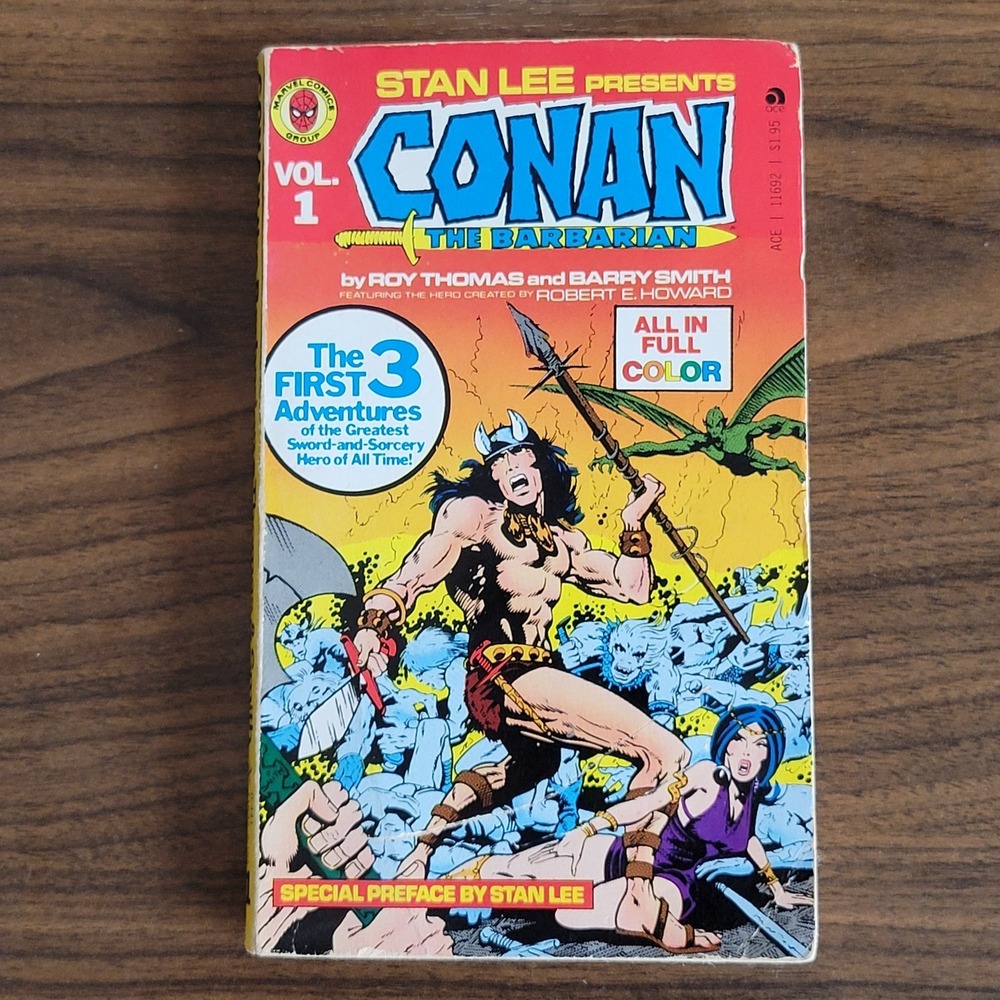 STAN LEE presents CONAN The Barbarian vol 1 Pocket Book COMIC 1978 PB